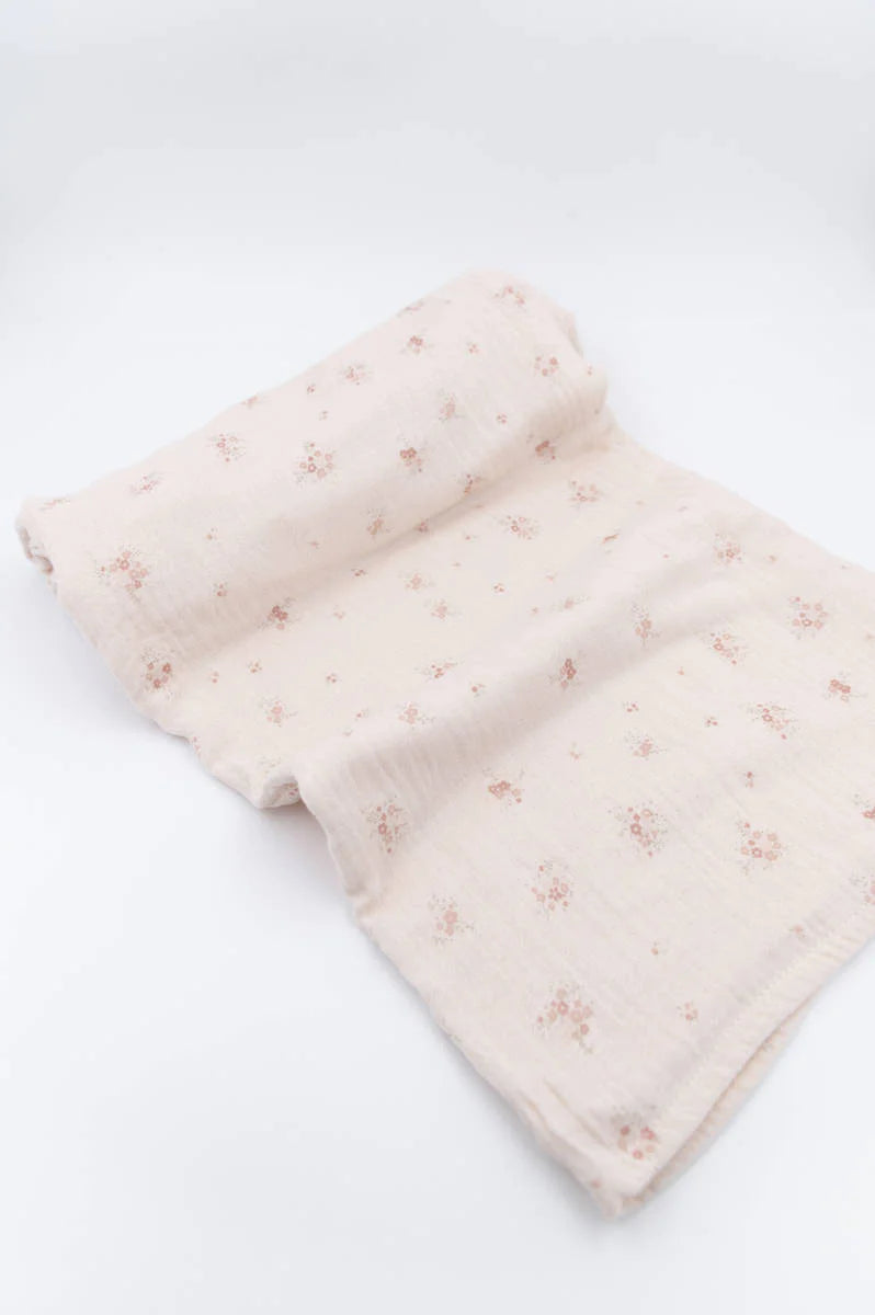 Swaddle Muslin Medium multi-uso 70x70cm 3-Pack - Bouquet / Soft Pink/ Camel