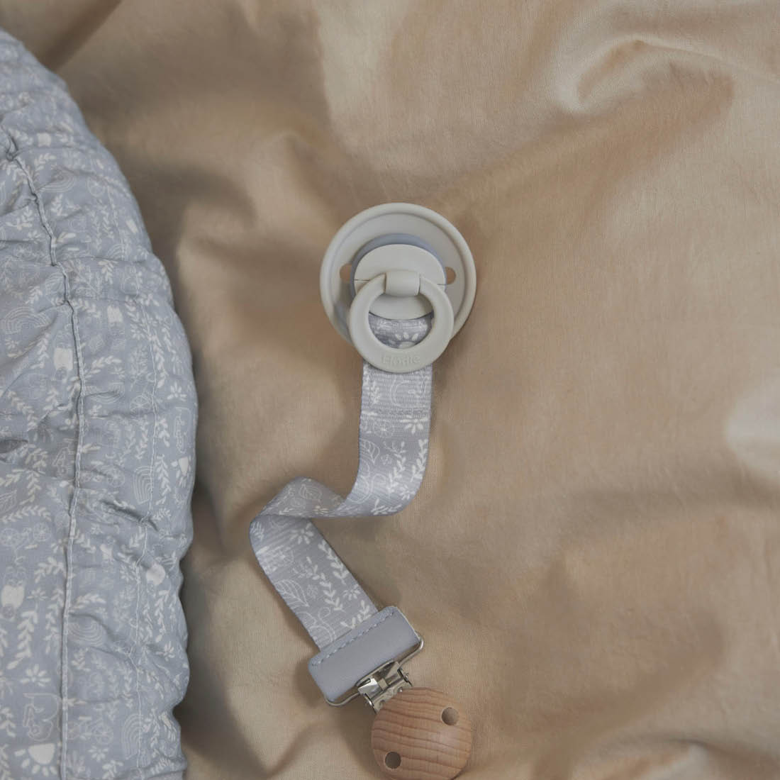Clip per Ciuccio Legno - Monkey Sunrise