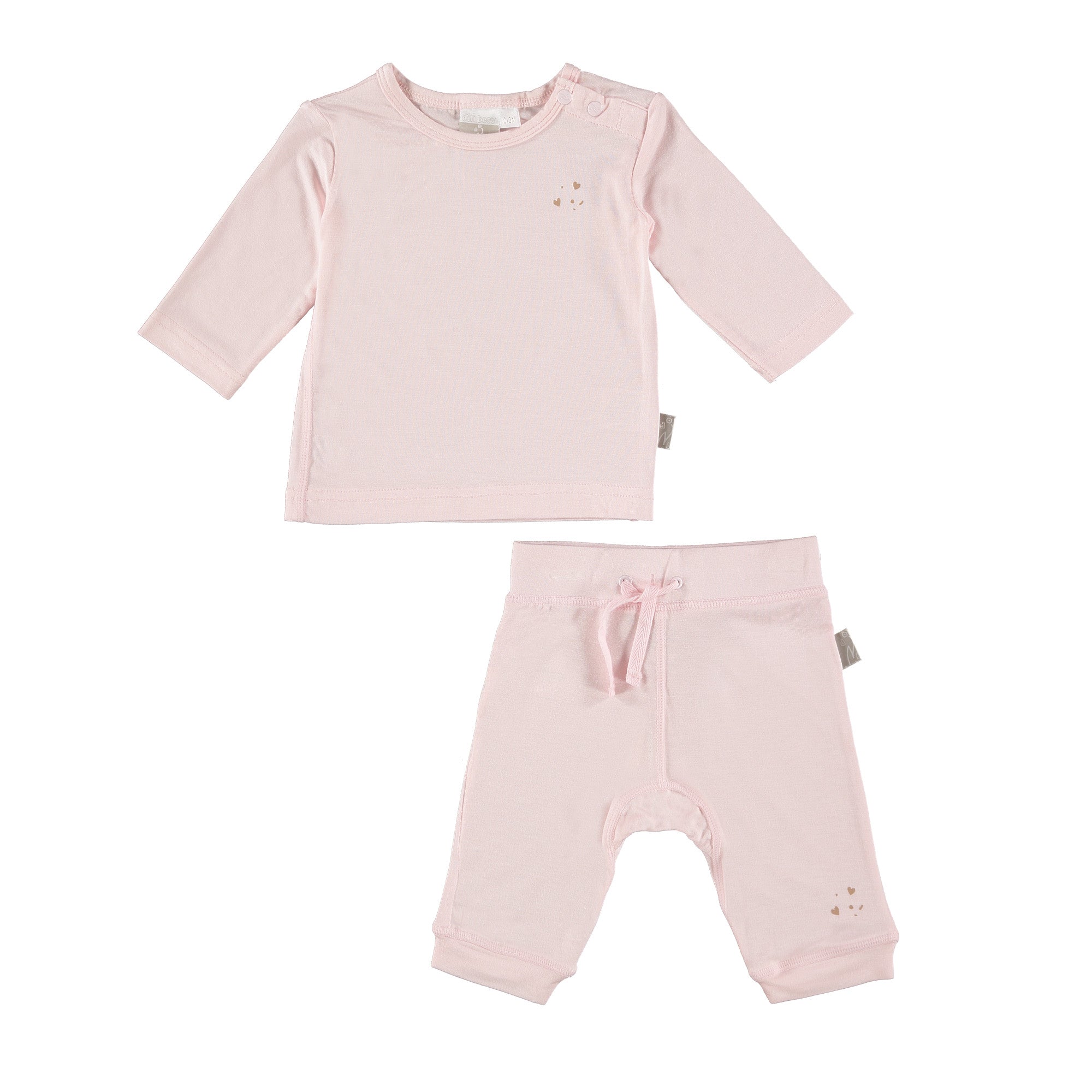 Set pantalone e maglia Jersey di Bamboo-Rosa