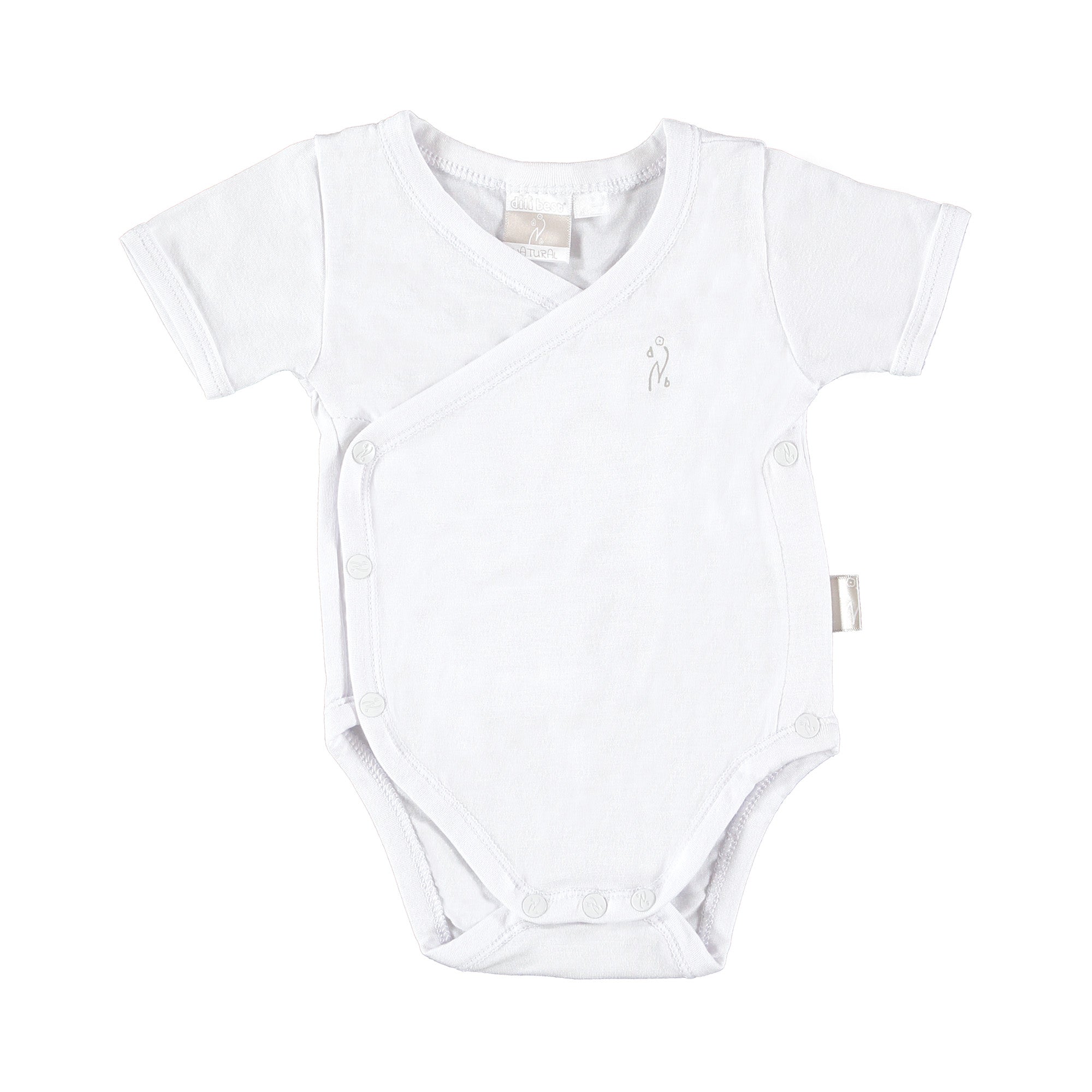Body mezza manica bamboo incrociato