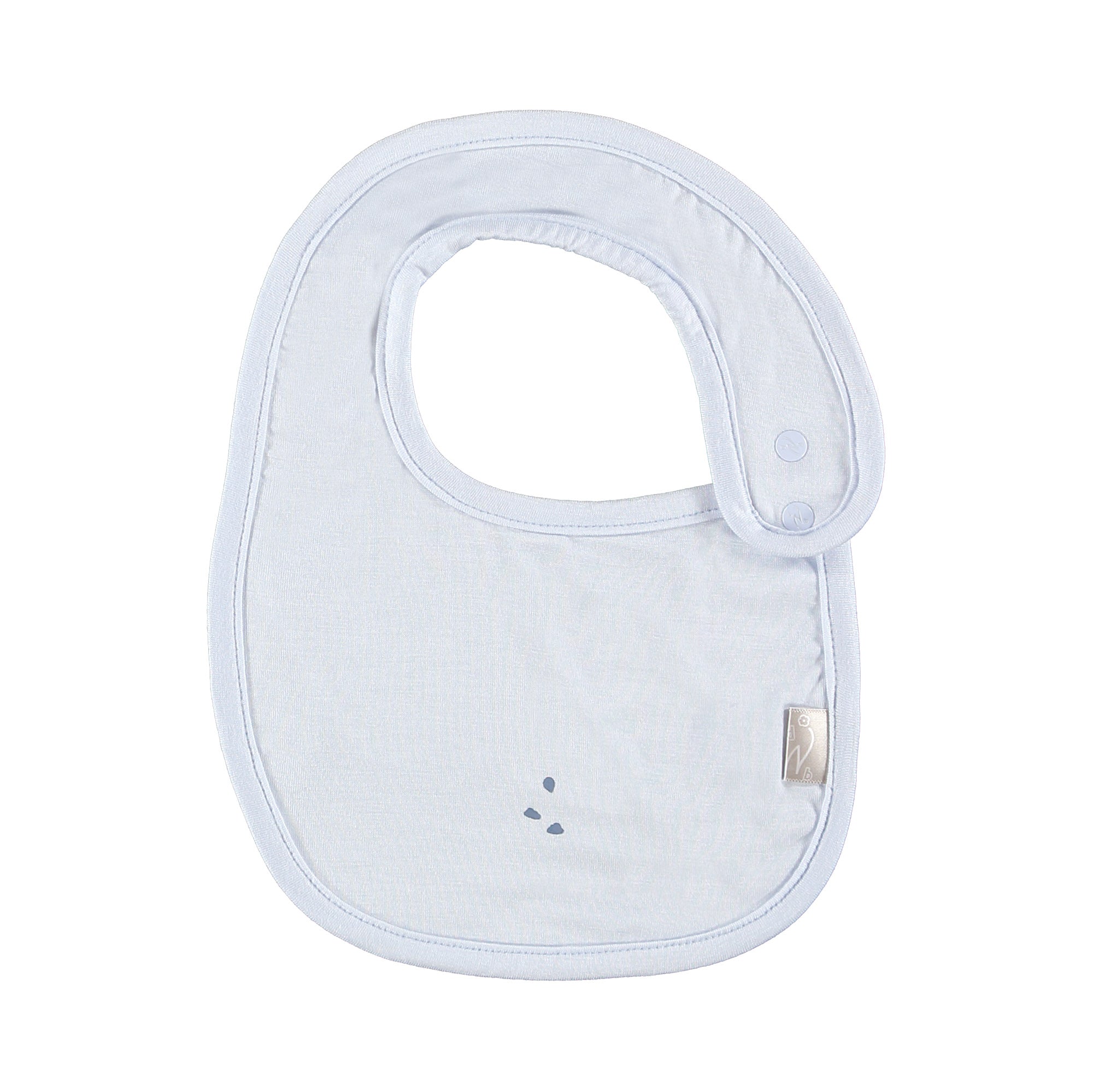 Set bavagli 2 pz in jersey di Bamboo-Celeste