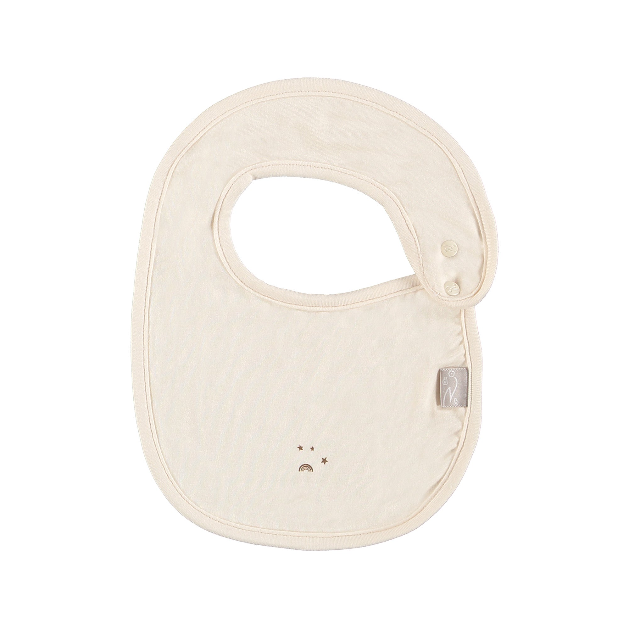 Set bavagli 2 pz in jersey di Bamboo-Avorio