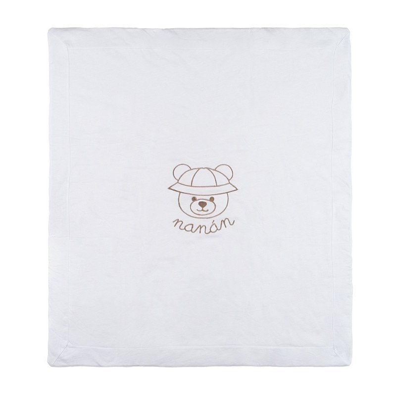 Coperta con orsetto Bianco
