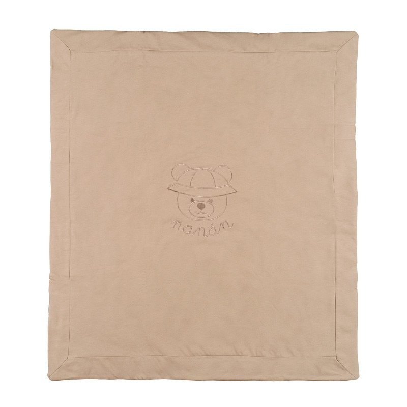Coperta con orsetto Beige