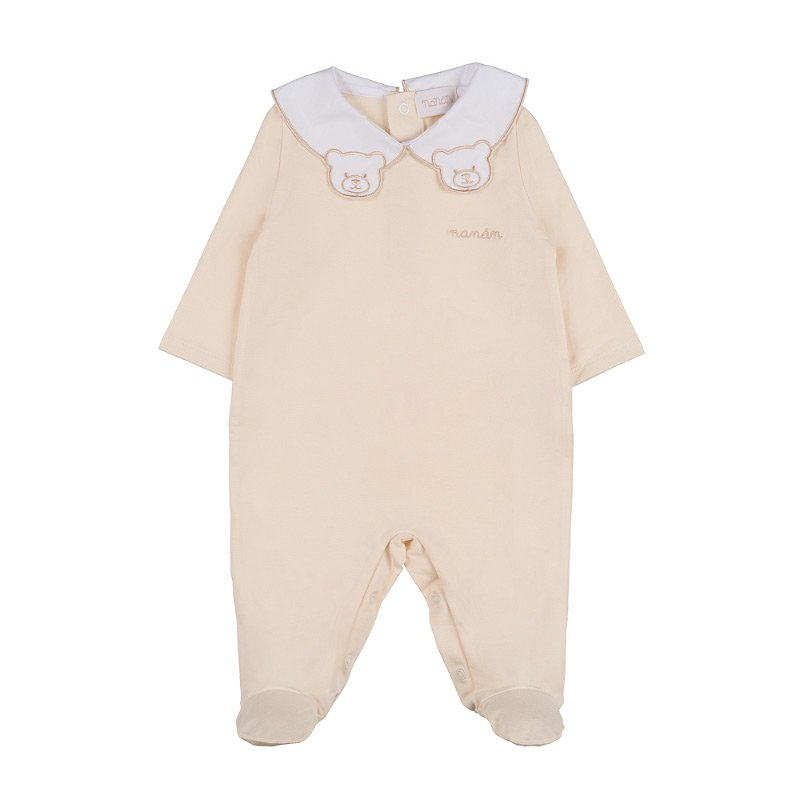 Tutina con colletto Orsetto Beige