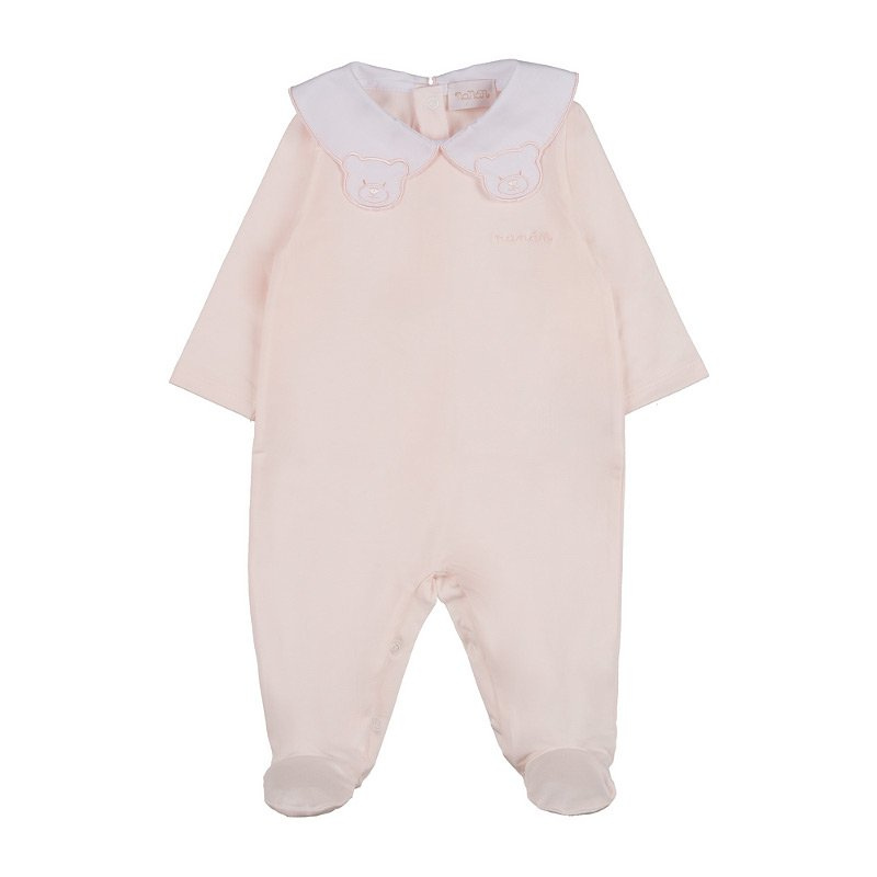 Tutina con colletto Orsetto Rosa