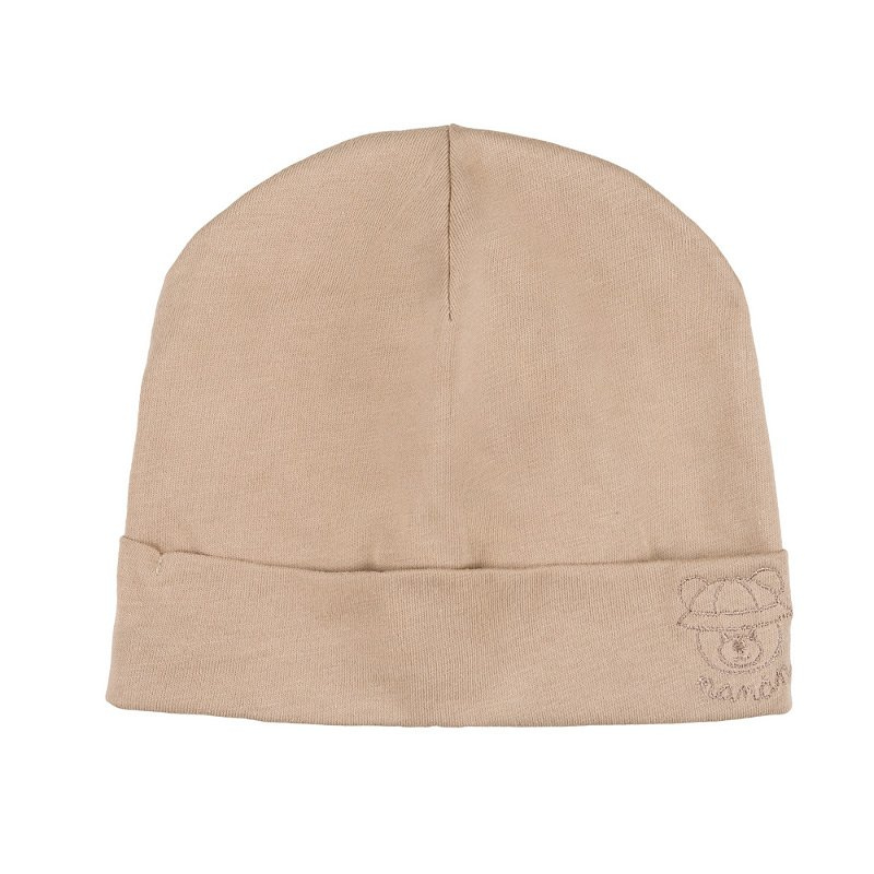 Berretta con orsetto Beige