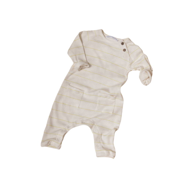 Tutina Senza Piedi Stripe Lime
