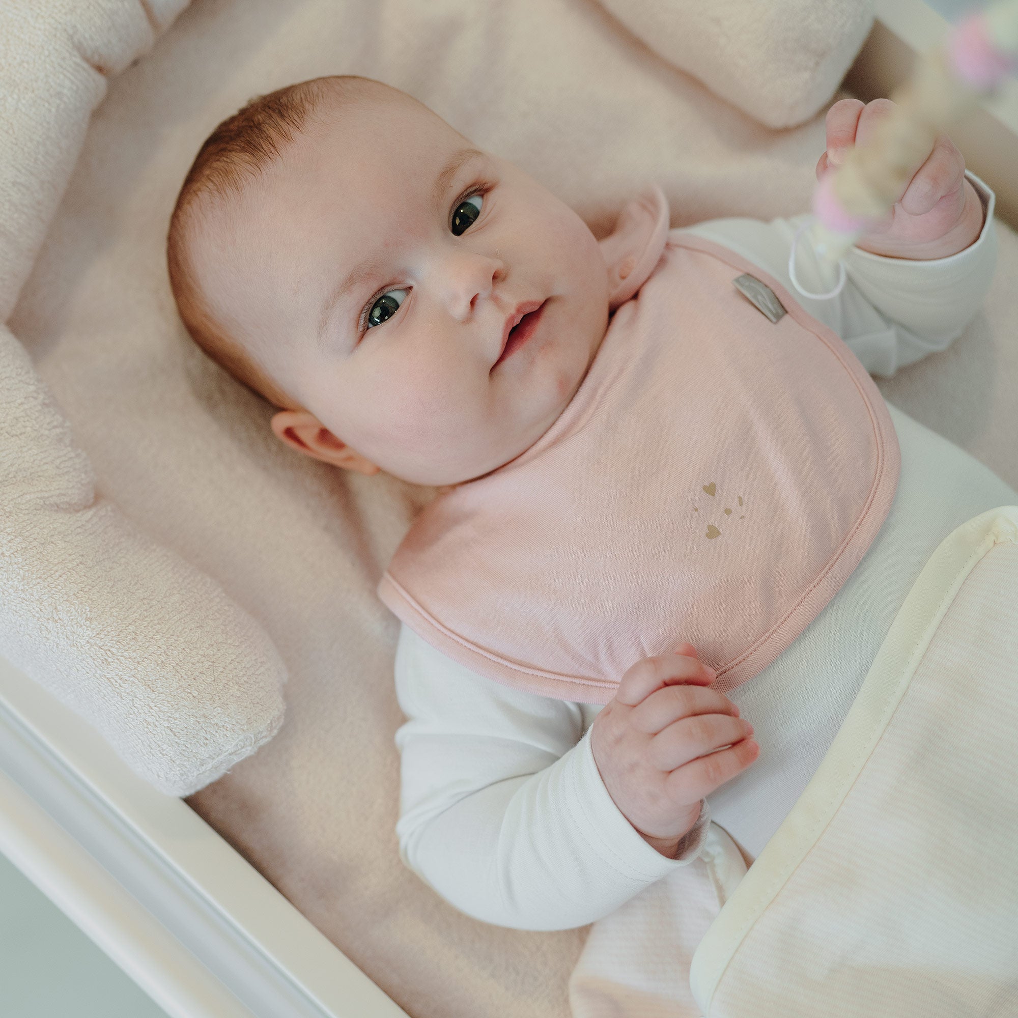 Set bavagli 2 pz in jersey di Bamboo-Rosa