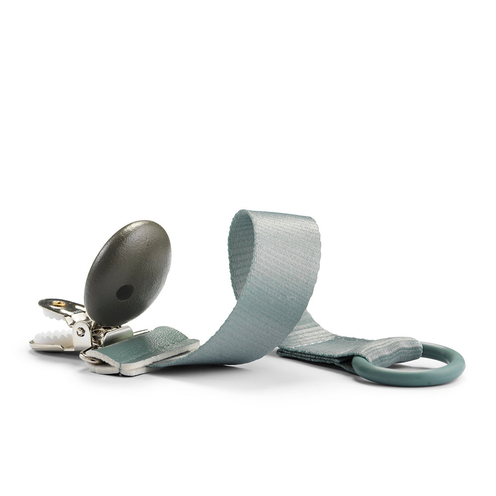 Clip per Ciuccio Legno - Hazy Jade