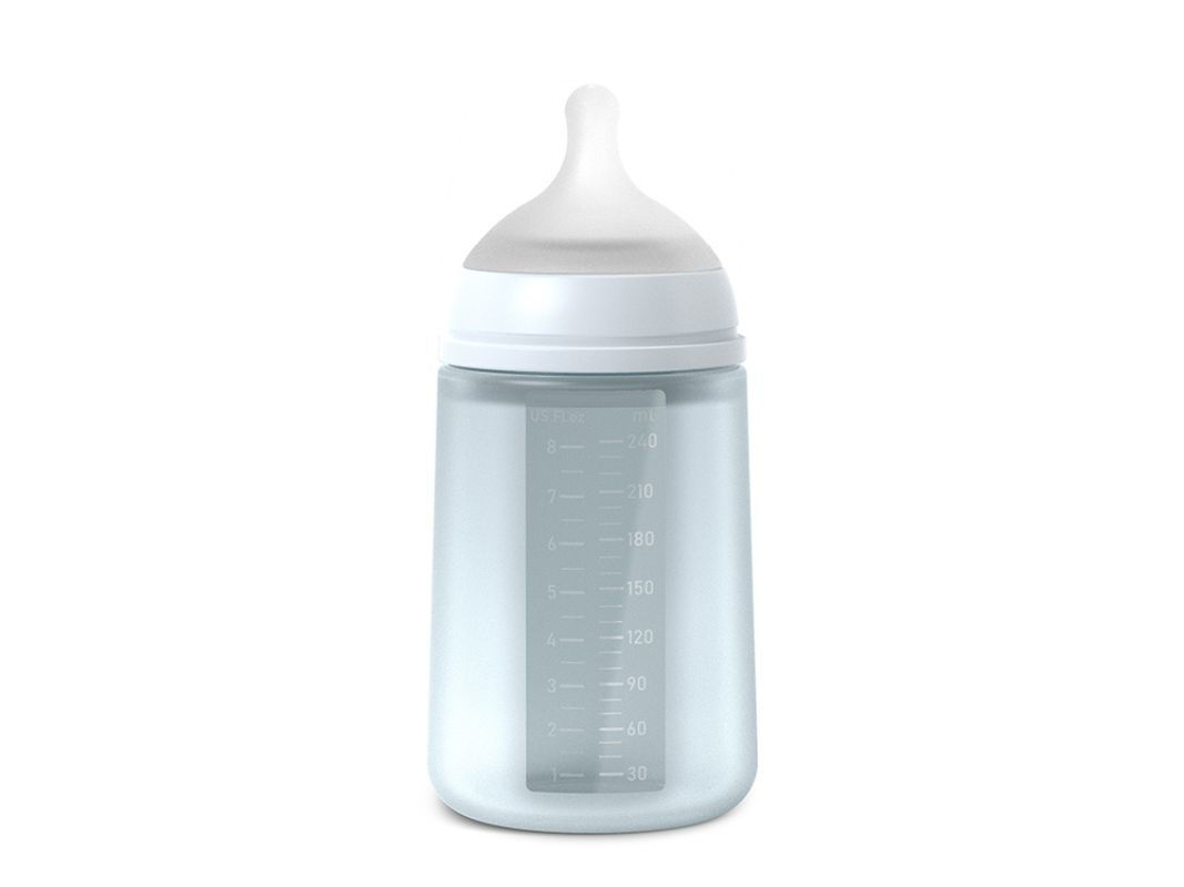 Biberon in silicone Color Essence - Azzurro