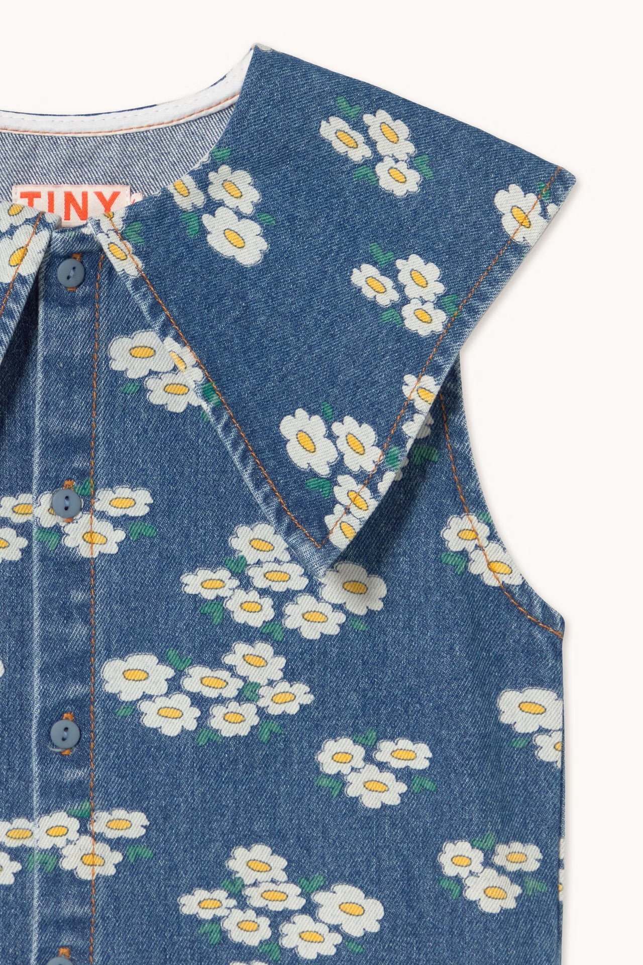 Abito Denim Blossoms