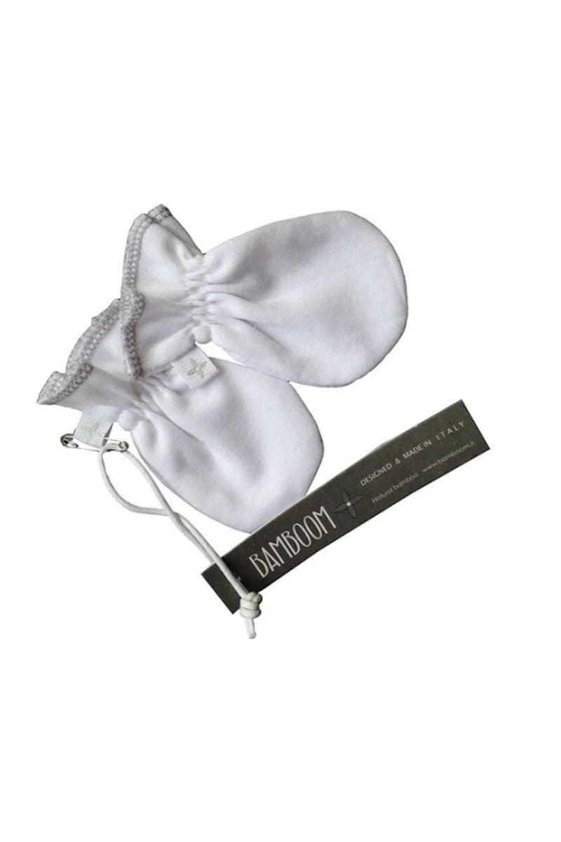 Guanti Antigraffio Neonato - White