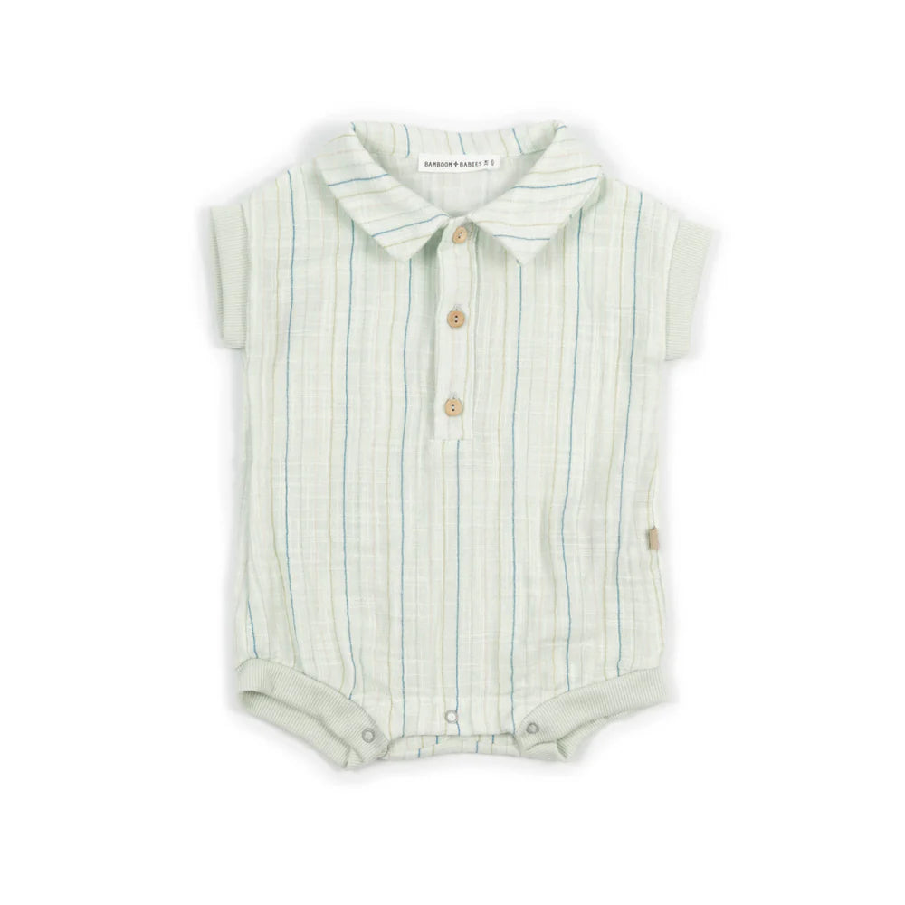 Pagliaccetto polo -  Stripe acqua