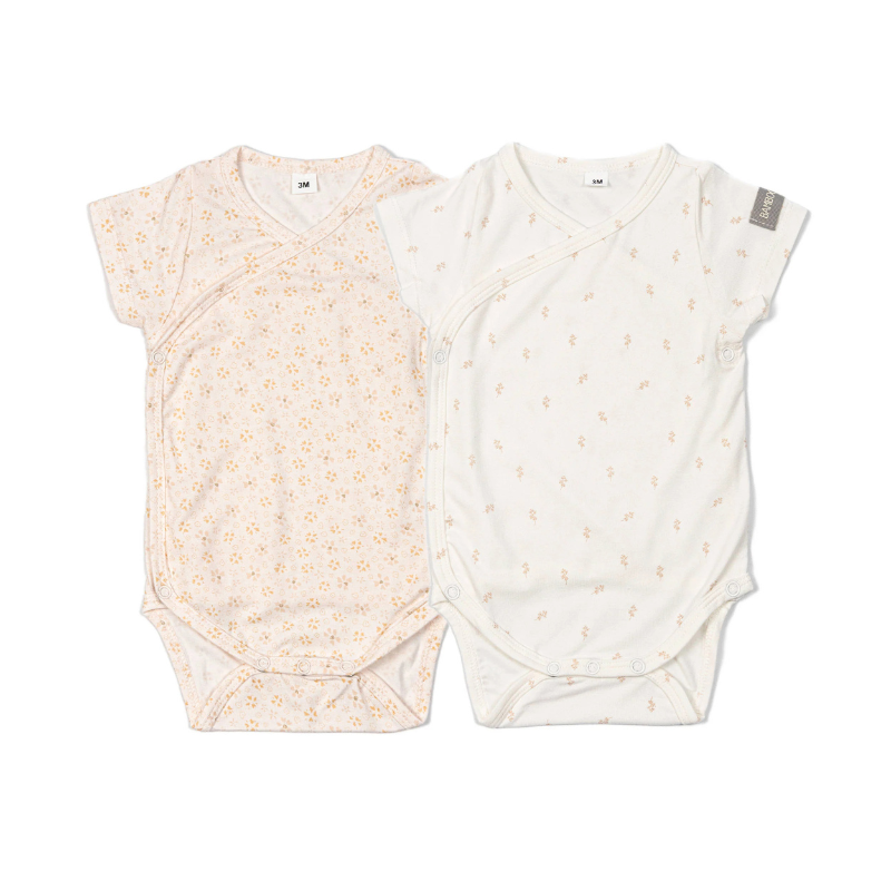 Confezione Body maniche corte Print- 2pc - FLOWERS MIX