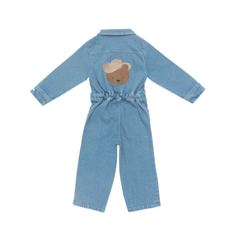 Lard Denim Jumpsuit | Western Bear | Vintage Blue