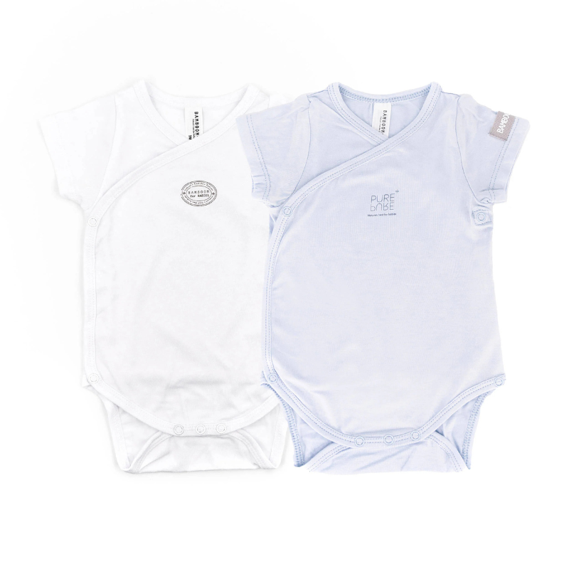 Confezione Body maniche corte- 2pc - Azzurro