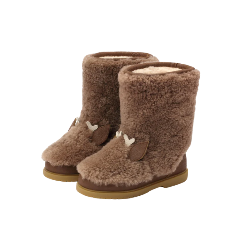 Irfi Boots | Stag | Chestnut Curly Sheep Wool