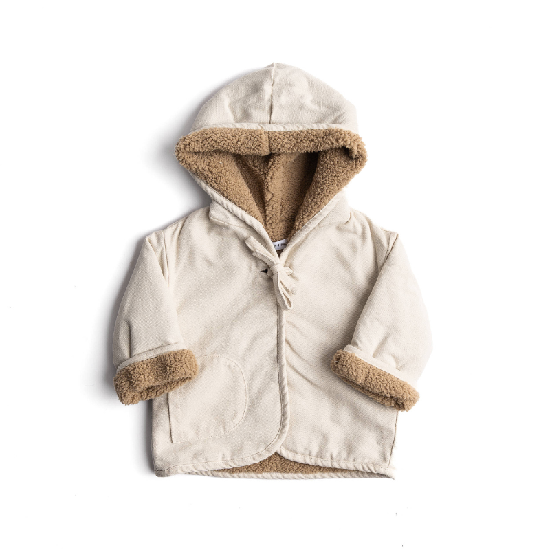 Giacca con cappuccio - WARM WHITE