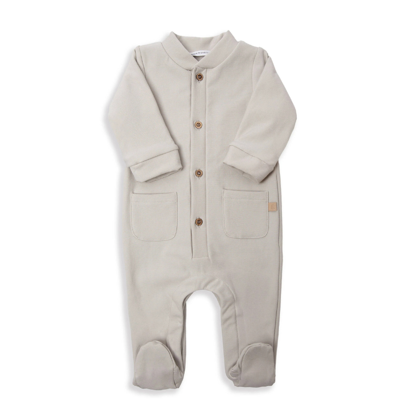 Tutina con apertura davanti - SKY GREY