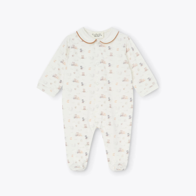 Tutina aperta in jersey sweet woodland