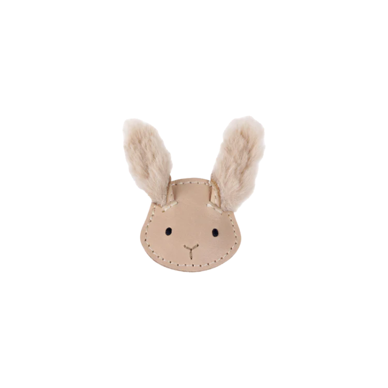 Josy Exclusive Hairclip | Fluffy Bunny | Light Rust Leather