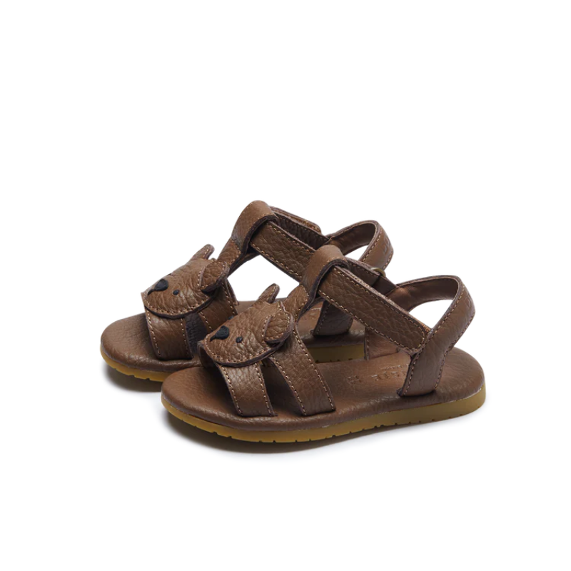 Mhalo Sandals | Bear | Cognac Leather