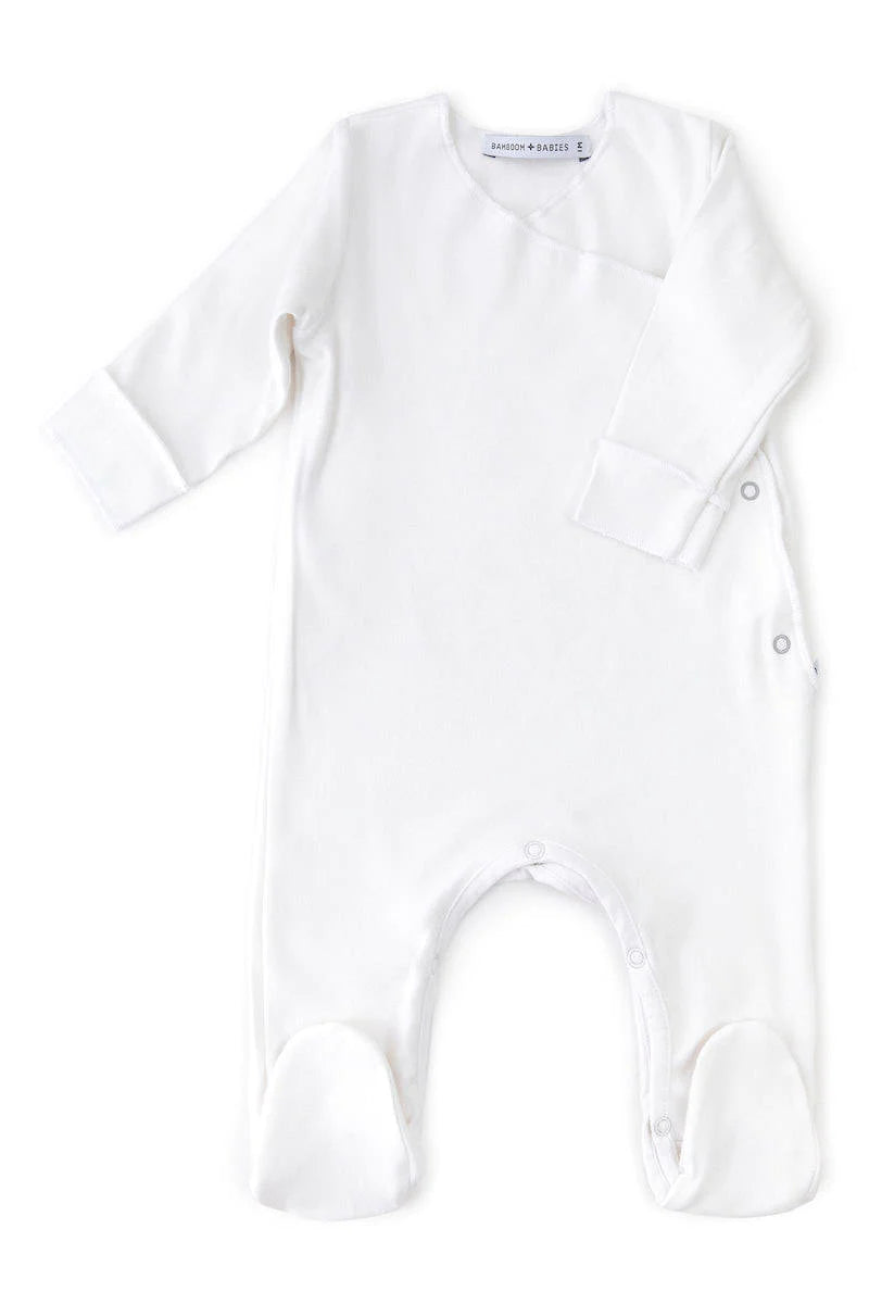 Tutina con piedi Pure - Bianco