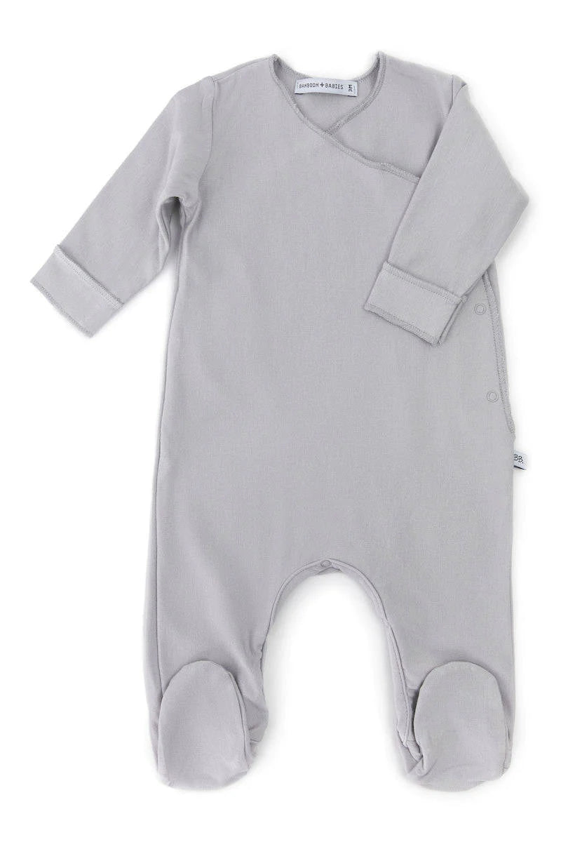 Tutina con piedi Pure - Grigio