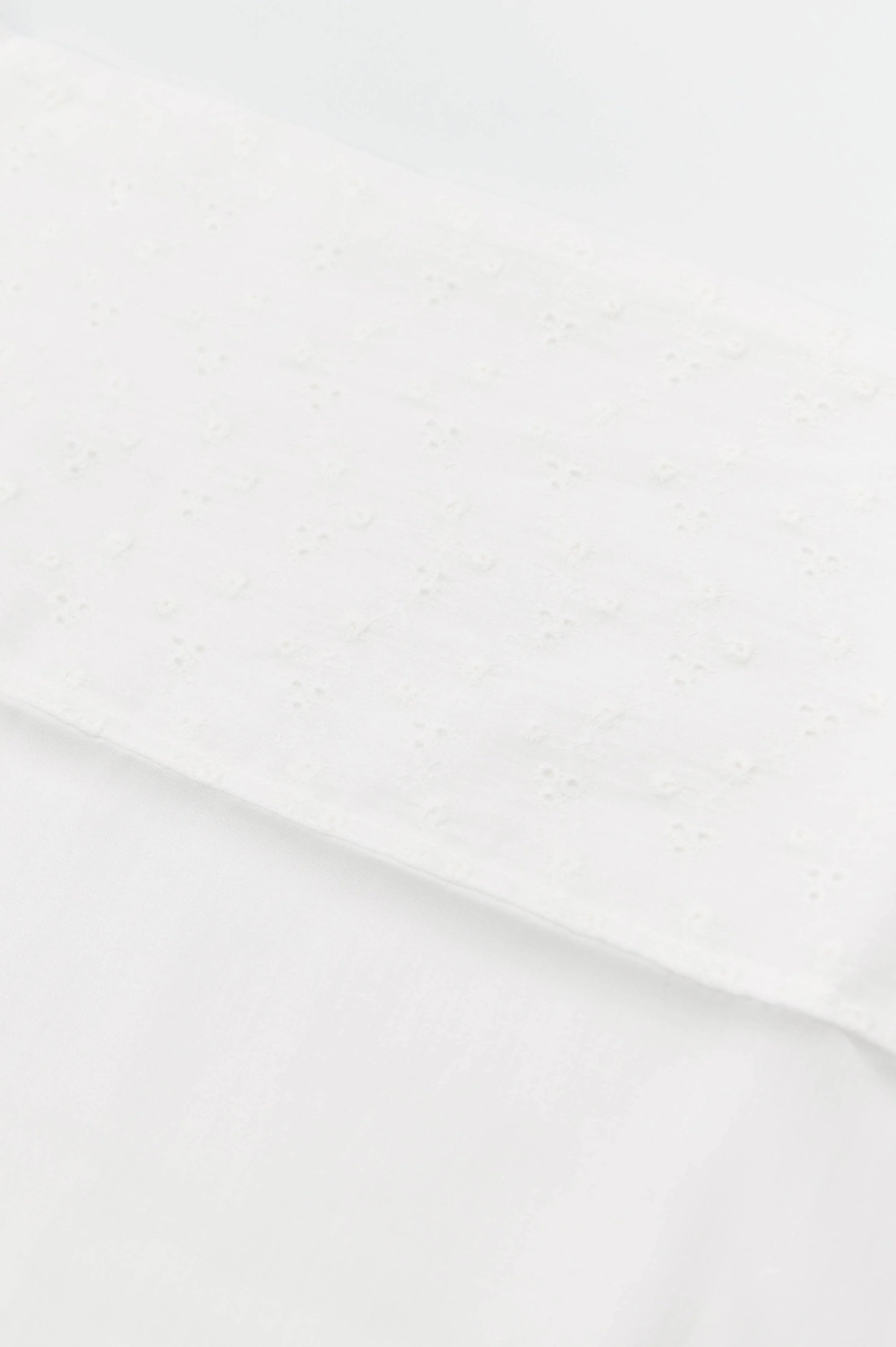 Lenzuolino Sangallo culla/carrozzina - Bianco 01