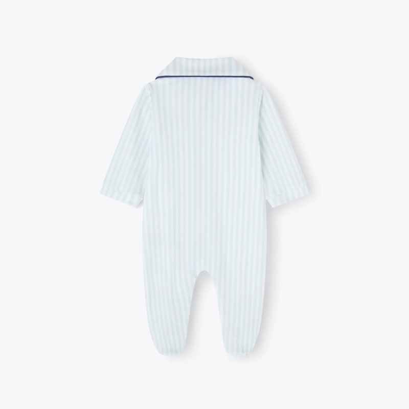 Tutina aperta riga azzurra Tato