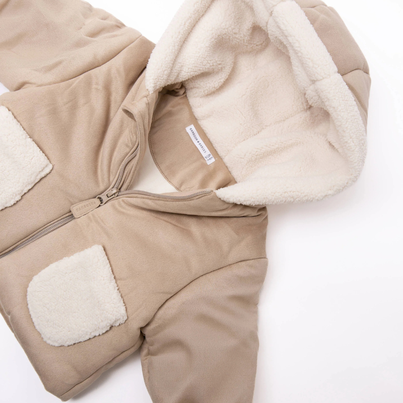 Giacca bimba con tasche teddy - SAFARI