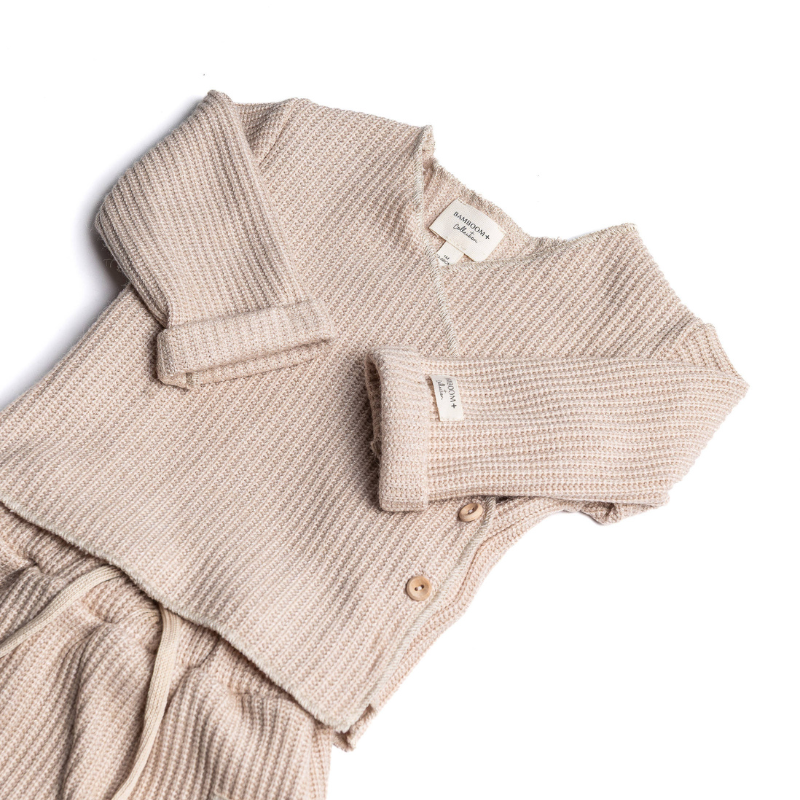 Twinset con apertura incrociata - SAND