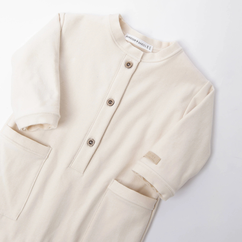 Tutina con tasche - WARM WHITE