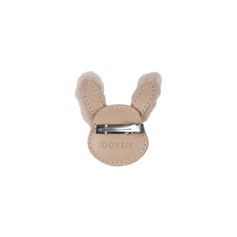 Josy Exclusive Hairclip | Fluffy Bunny | Light Rust Leather