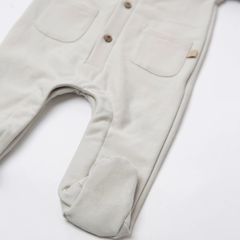 Tutina con apertura davanti - SKY GREY
