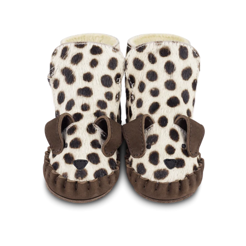 Kapi Exclusive Booties | Dalmatian | Black Spotted Cow Hair