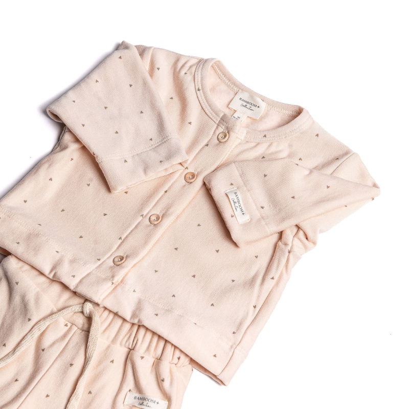 Twinset con apertura frontale - HEARTS