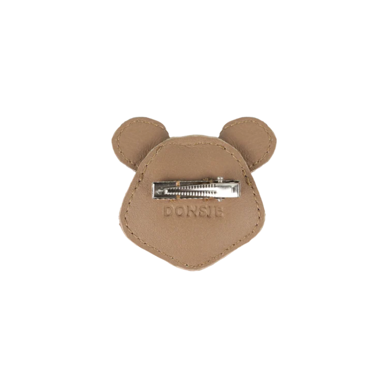 Josy Exclusive Hairclip | Mouse | Praline Leather
