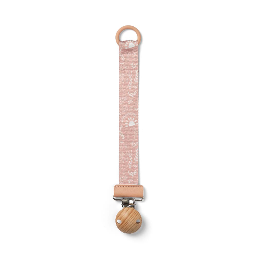 Clip per Ciuccio Legno - Monkey Sunrise Pink