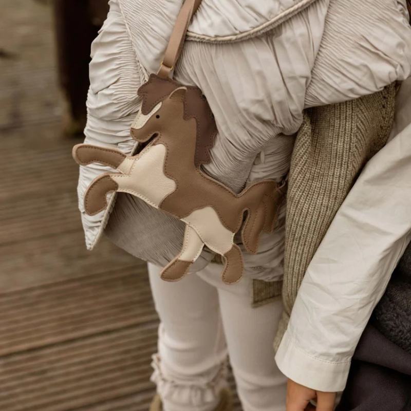 Chiem Purse | Pony | Truffle Metallic Nubuck