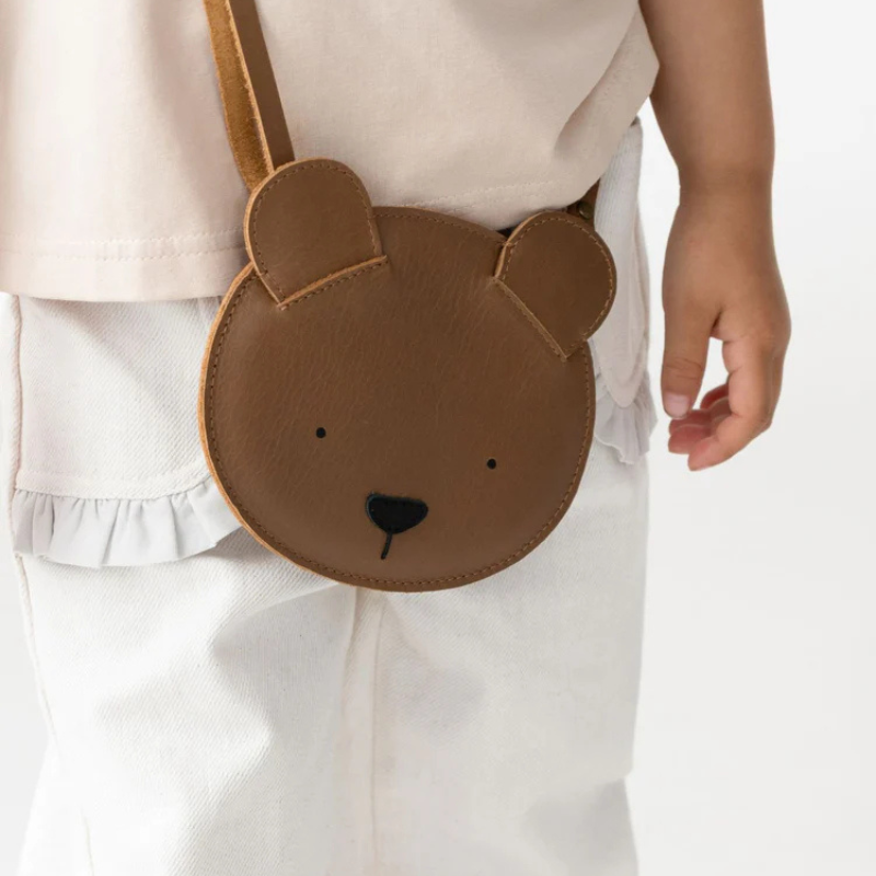 Britta Classic Purse | Bear | Cognac Classic Leather
