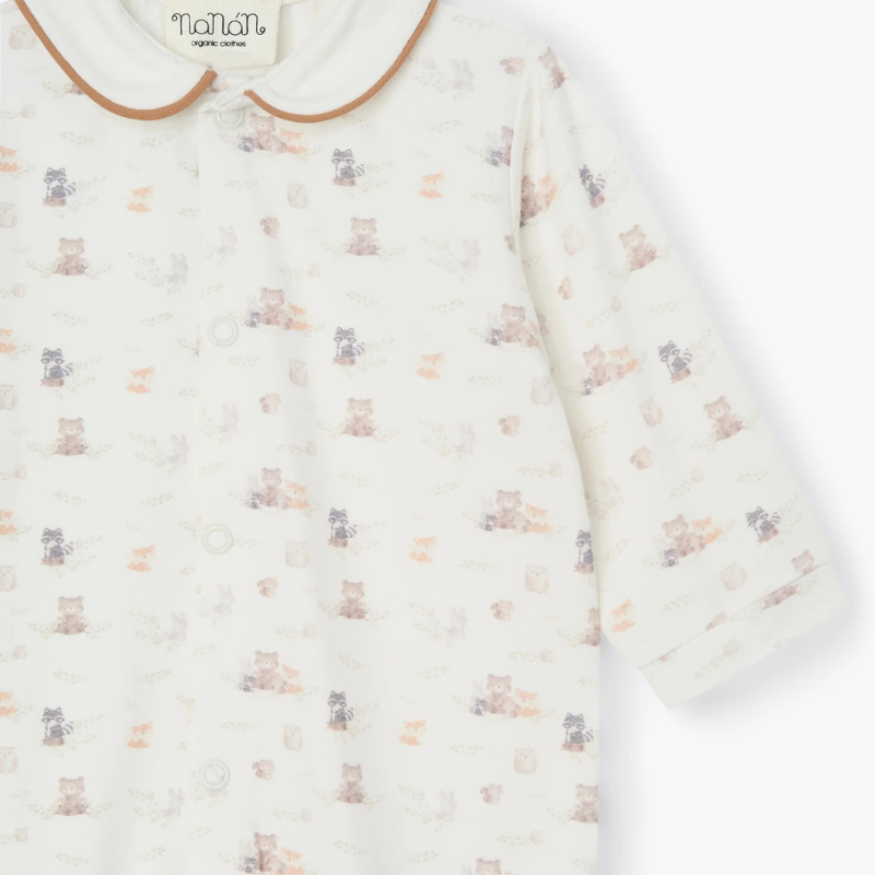 Tutina aperta in jersey sweet woodland