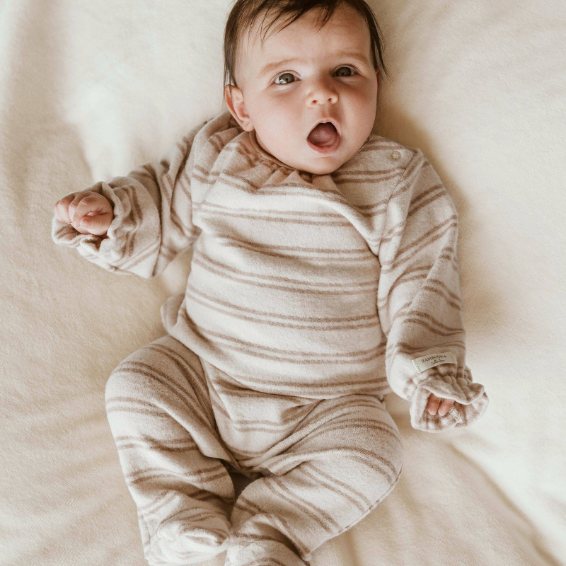 Tutina felpata da bimba - STRIPE PINK