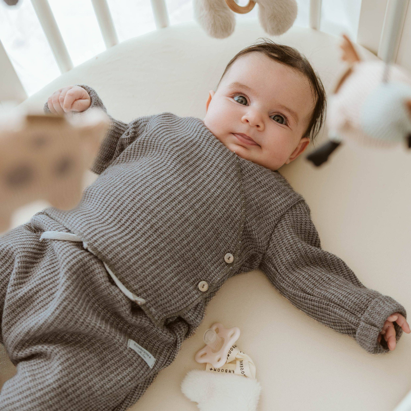 Twinset con apertura incrociata - SOFT BROWN