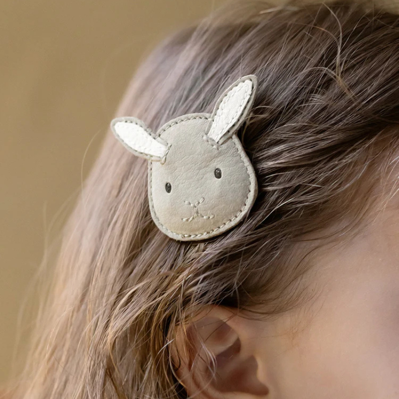 Josy Classic Hairclip | Bunny | Taupe Nubuck