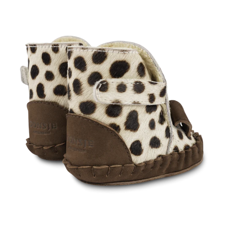 Kapi Exclusive Booties | Dalmatian | Black Spotted Cow Hair