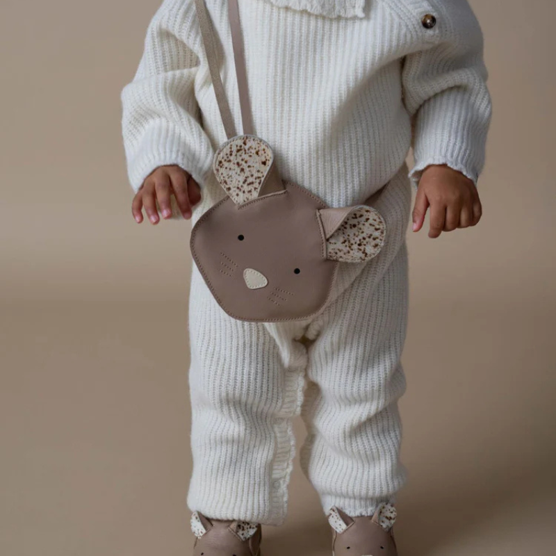 Britta Exclusive Purse | Mouse | Praline Leather