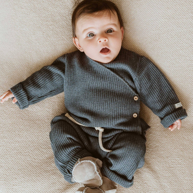 Twinset con apertura incrociata - BLU