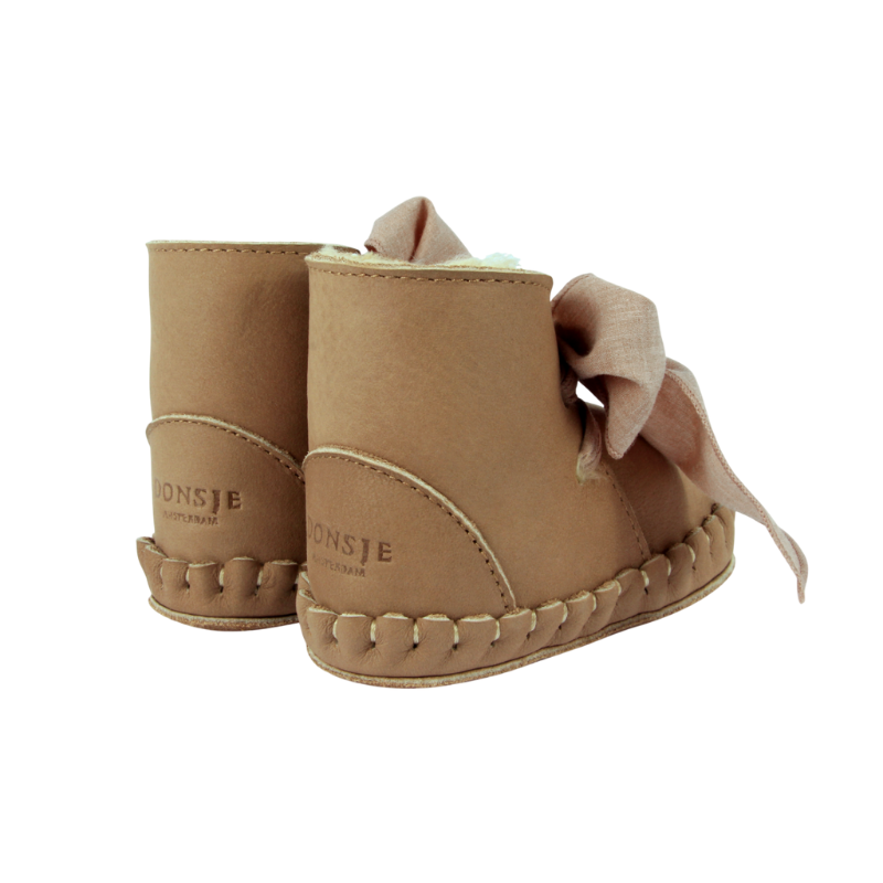 Pina Organza Booties | Truffle Nubuck